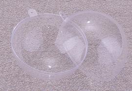 Plastová koule 80 mm průhledná dvoudílná