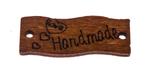 Našívací dřevěná značka 30x10mm HAND MADE