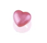 Čumáček lesklý srdce růžové 10mm