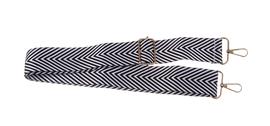 Popruh k výrobě kabelky černo-bílý 110cm