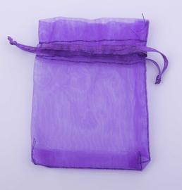 Pytlík organza fialový 85x65 mm
